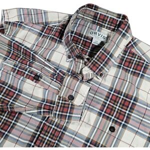 Orvis Plaid Button Down Shirt Mens Large Multicolor Classic Collection L/S